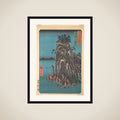 Kannondo, Abuto, Bingo Province, from the series Views of Famous Places in the Sixty-Odd Provinces framed