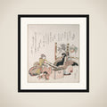 Women Preparing Tea Around the Fire-Holder framed