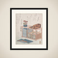Books and a Bookcase framed