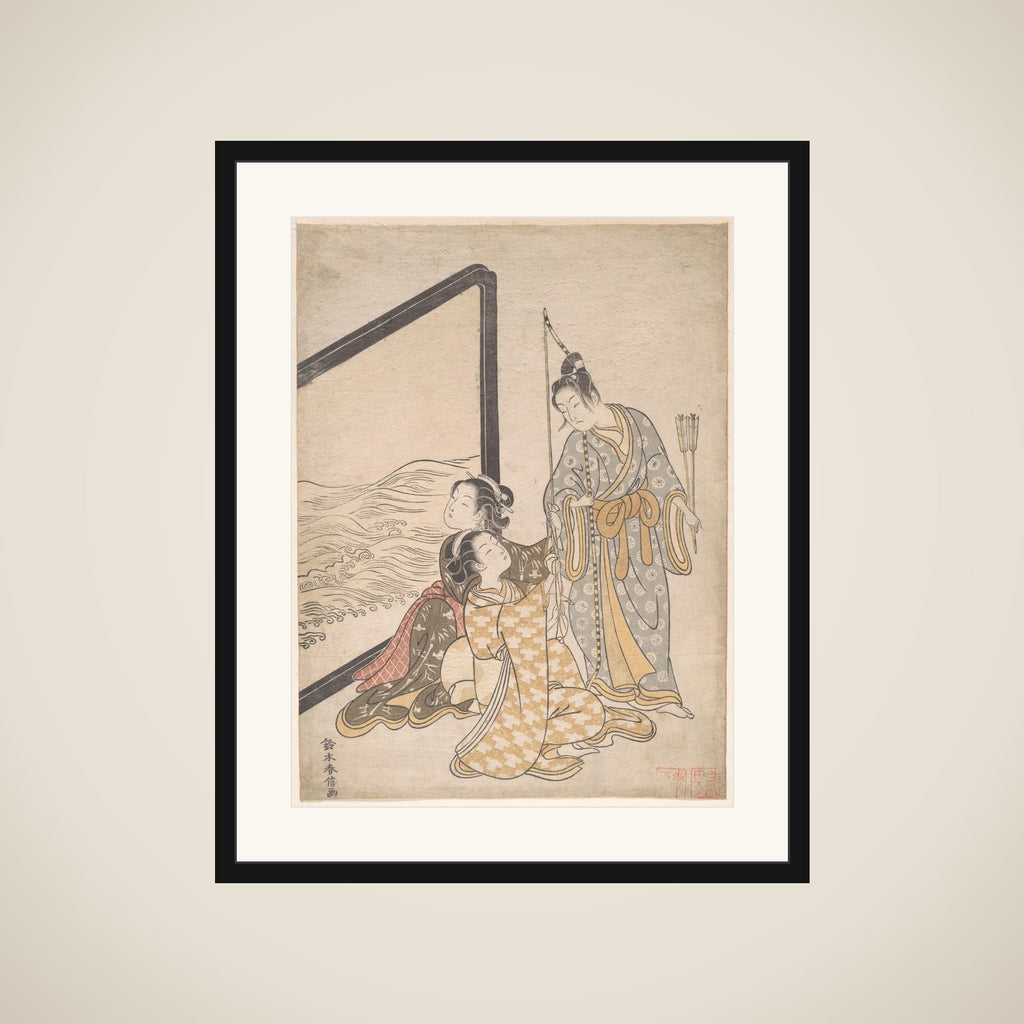 Parody of Minamoto no Tametomo framed