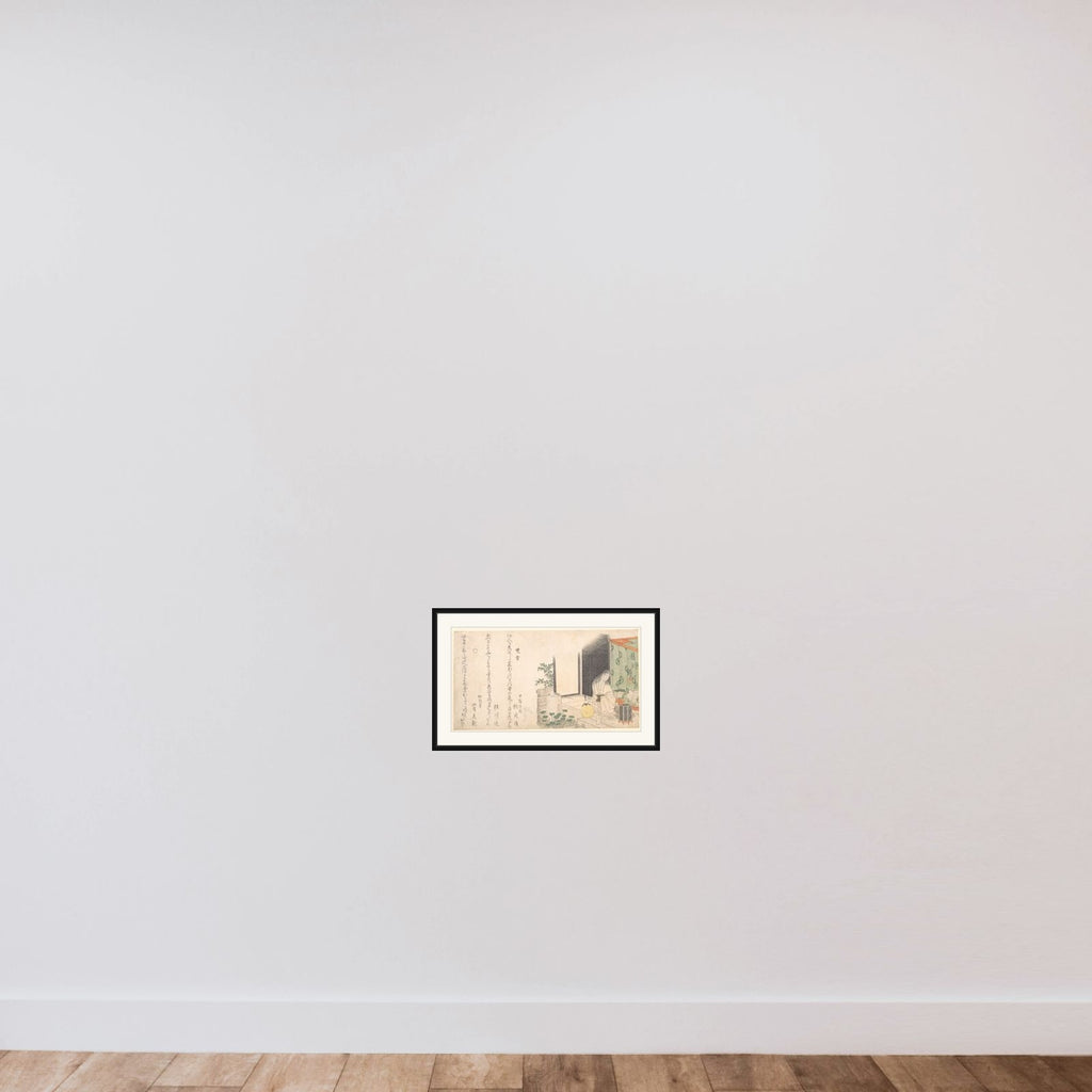 Cage of Fireflies at Dawn in Summer framed — shown to scale