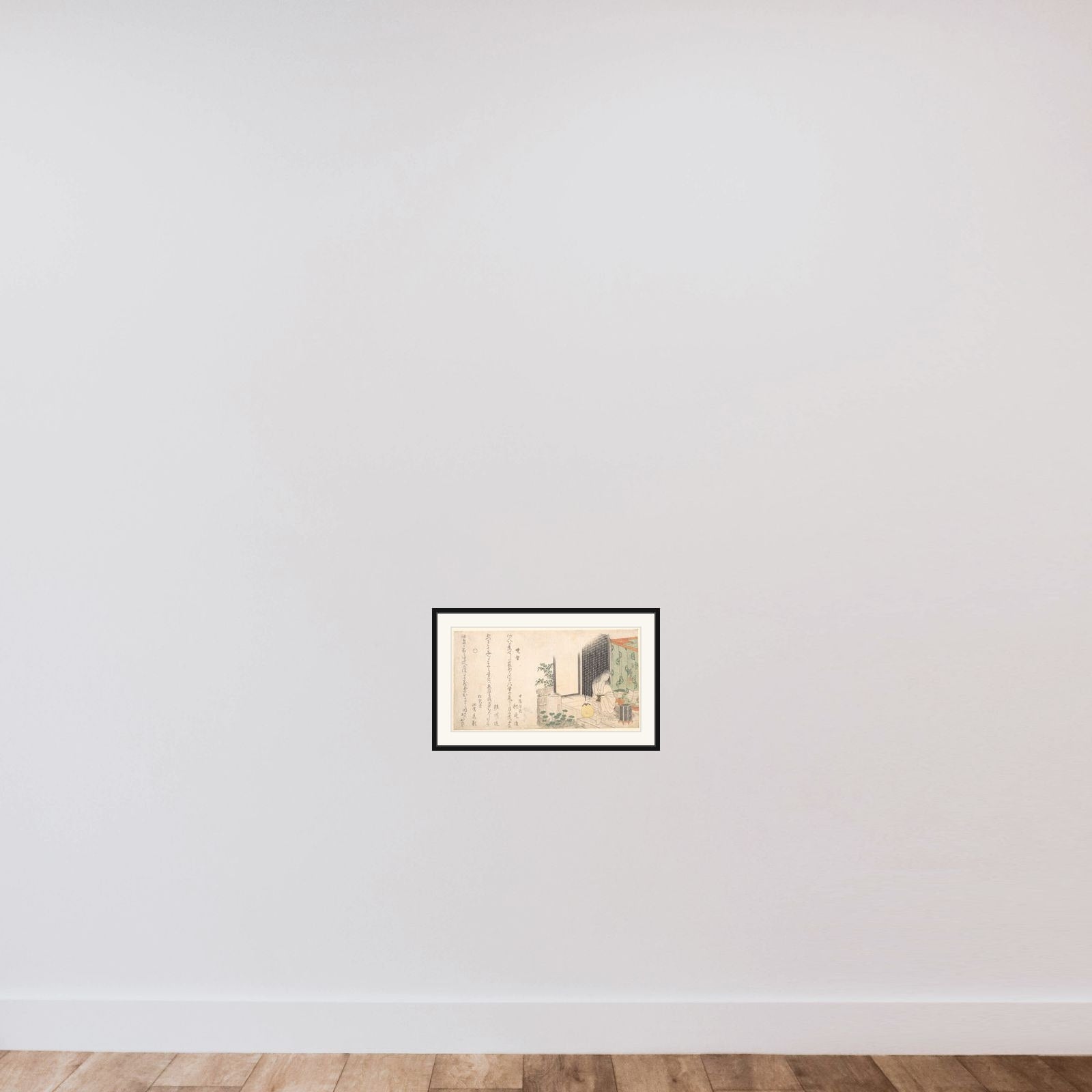 Cage of Fireflies at Dawn in Summer framed — shown to scale