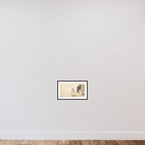Cage of Fireflies at Dawn in Summer framed — shown to scale