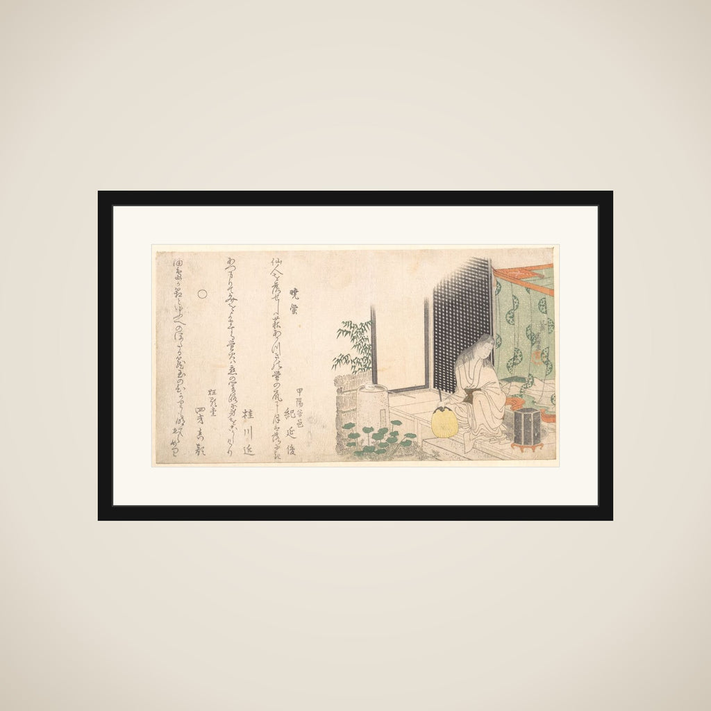 Cage of Fireflies at Dawn in Summer framed