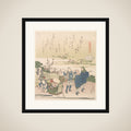 Cherry Shell, from the series Genroku Poetry Shell Games framed