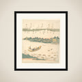 Ferry Boat Crossing the Sumida River framed