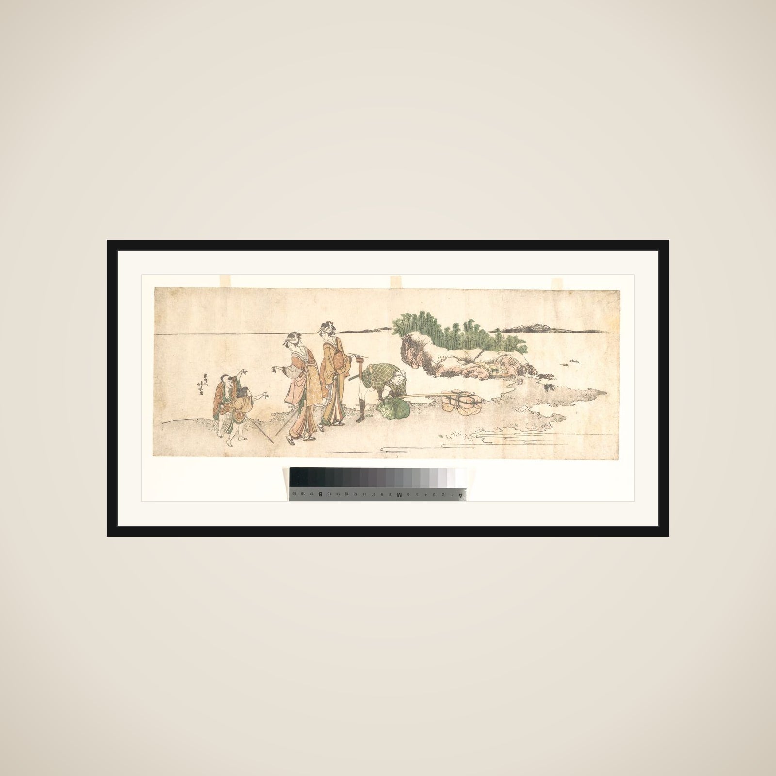 Women in a Landscape framed