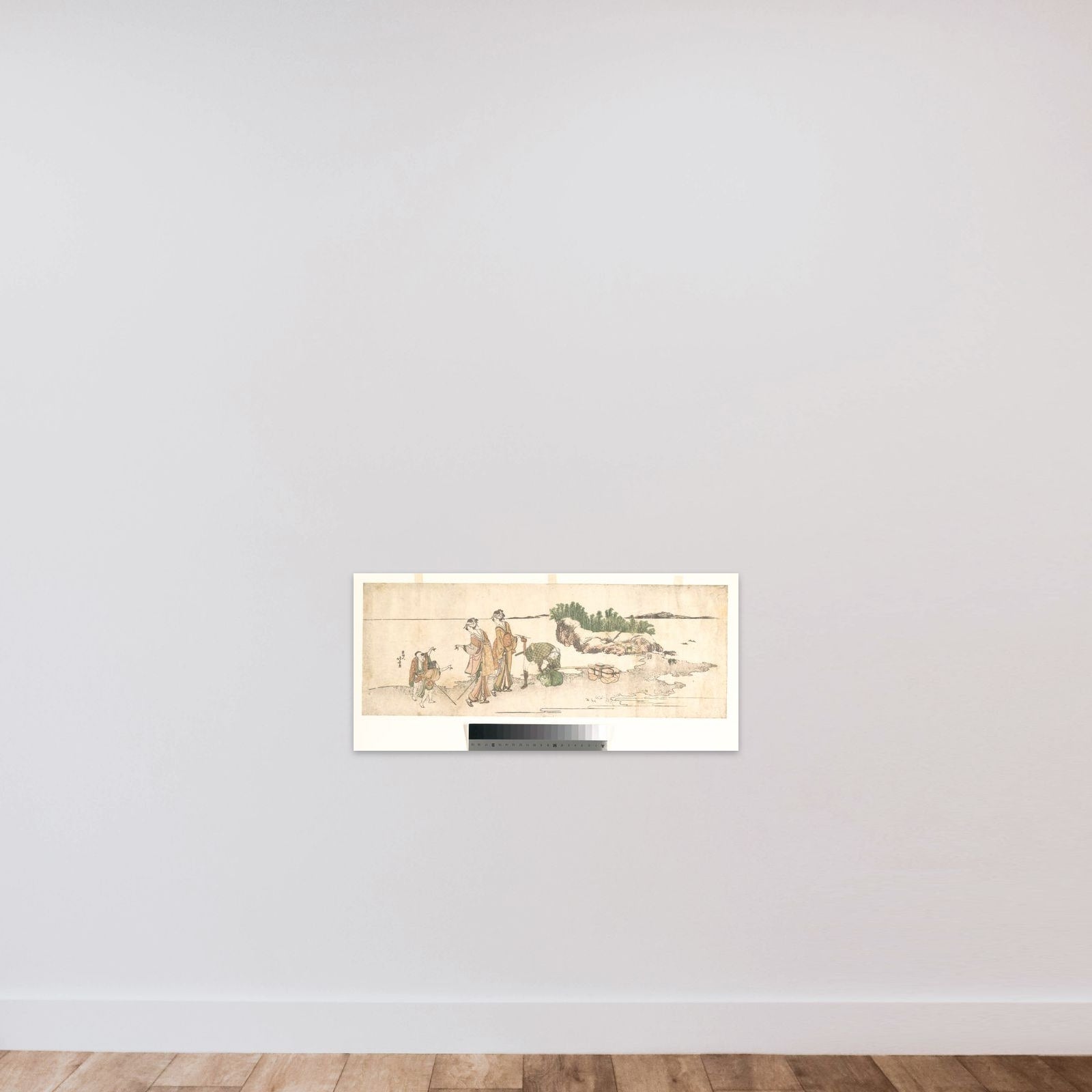 Women in a Landscape unframed — shown to scale