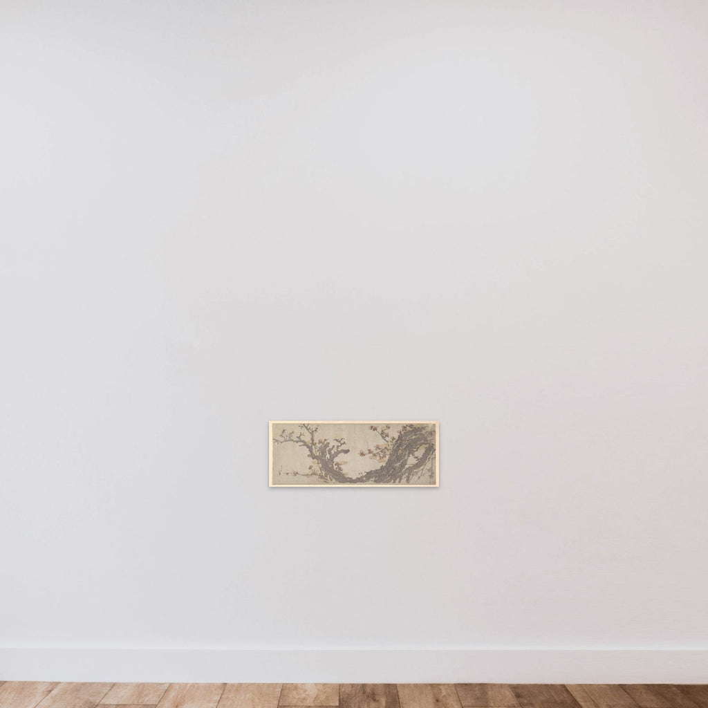 Ancient Plum Tree in Bloom unframed — shown to scale