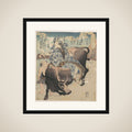 Roshungi (Chinese, Lu Zhunyi) as a Woman with a Pipe Riding on a Buffalo framed
