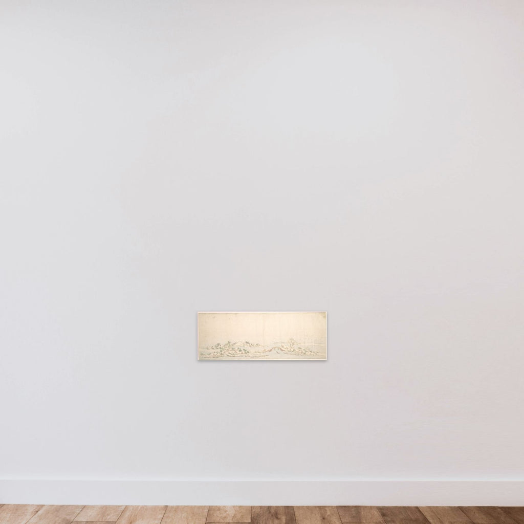 Winter Landscape unframed — shown to scale