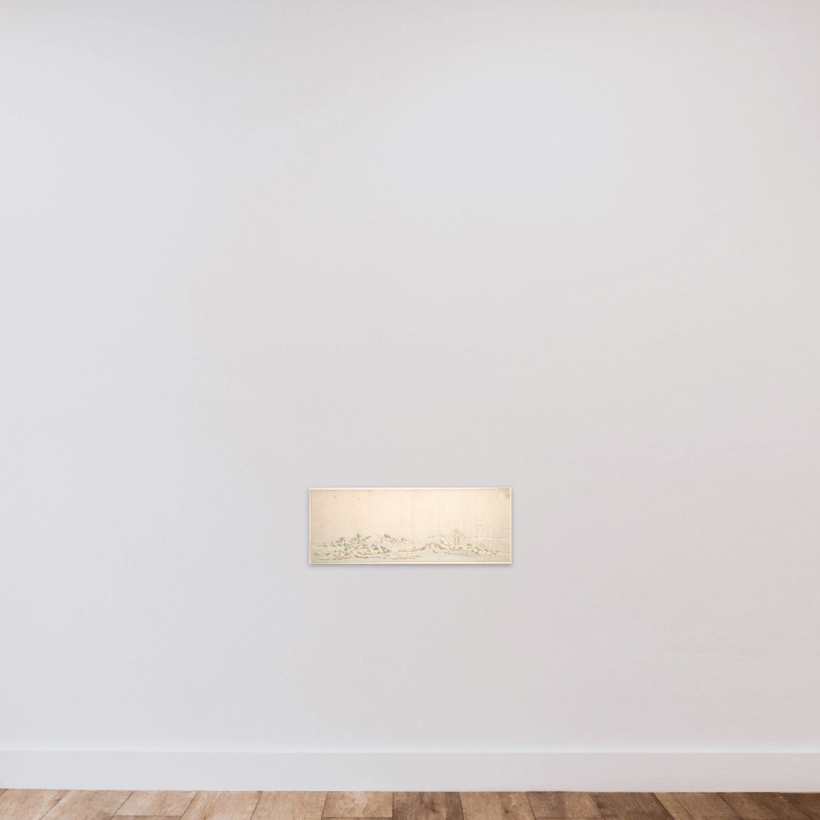 Winter Landscape unframed — shown to scale
