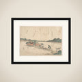 “Shinobazu Pond [in Ueno]” (Shinobazu), from the series Three Shrines of the Goddess Benten (San Benten) framed