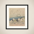 Ashi Clam, from the series "Genroku Kasen Kai-awase" framed