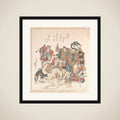Seven Gods of Good Fortune framed