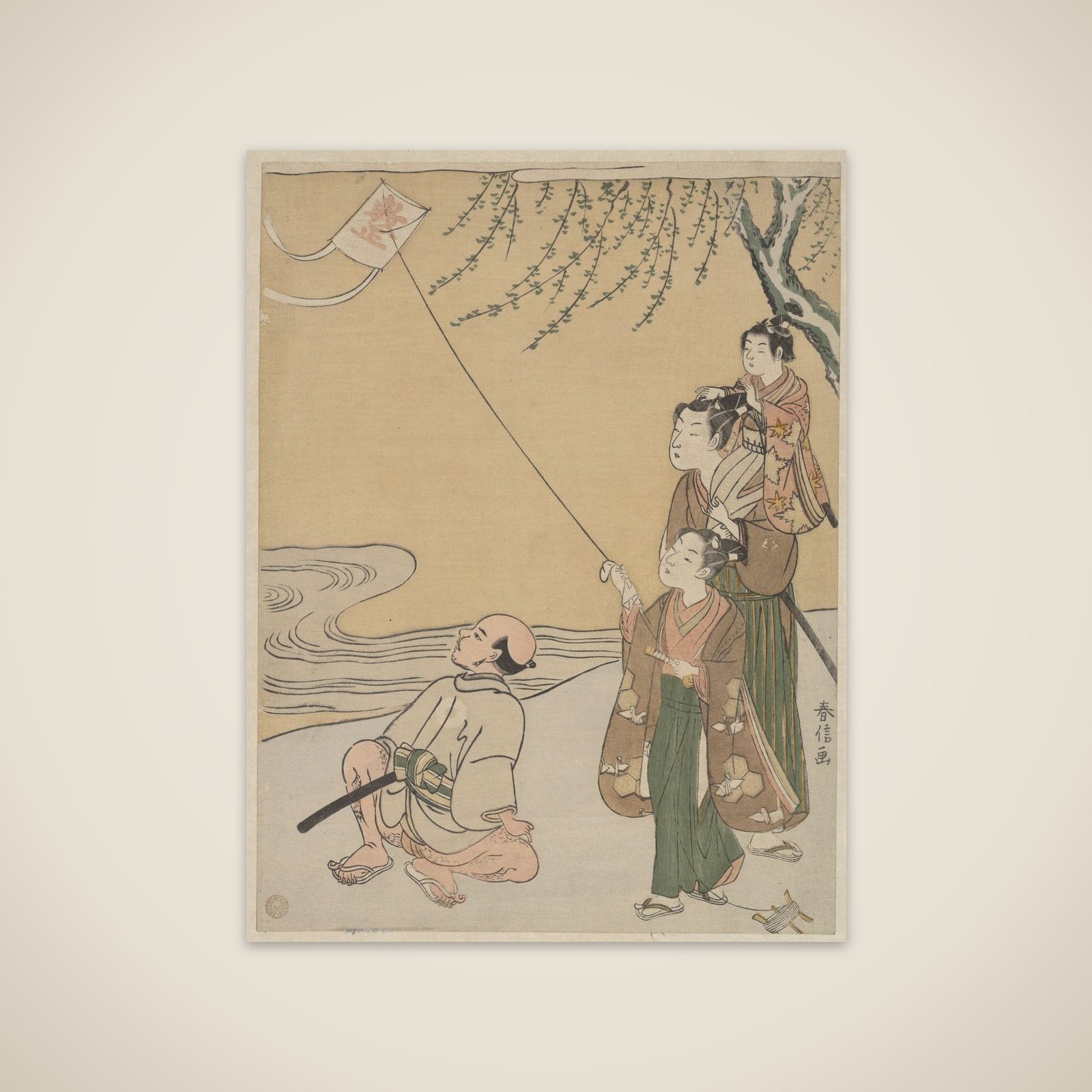Kite Flying unframed print