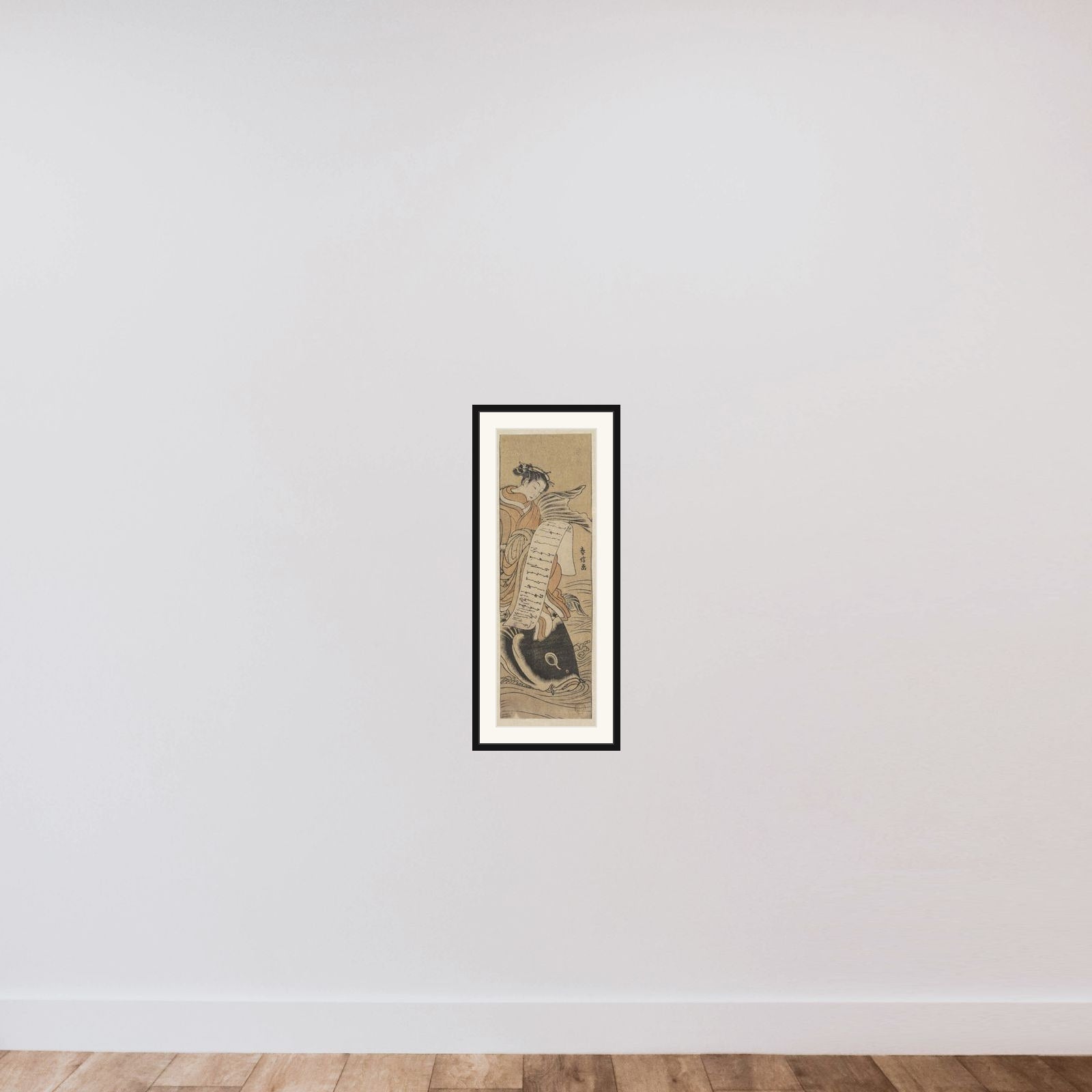 The Bijin Kinko framed — shown to scale
