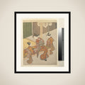 On the Engawa of Tsuta-ya framed