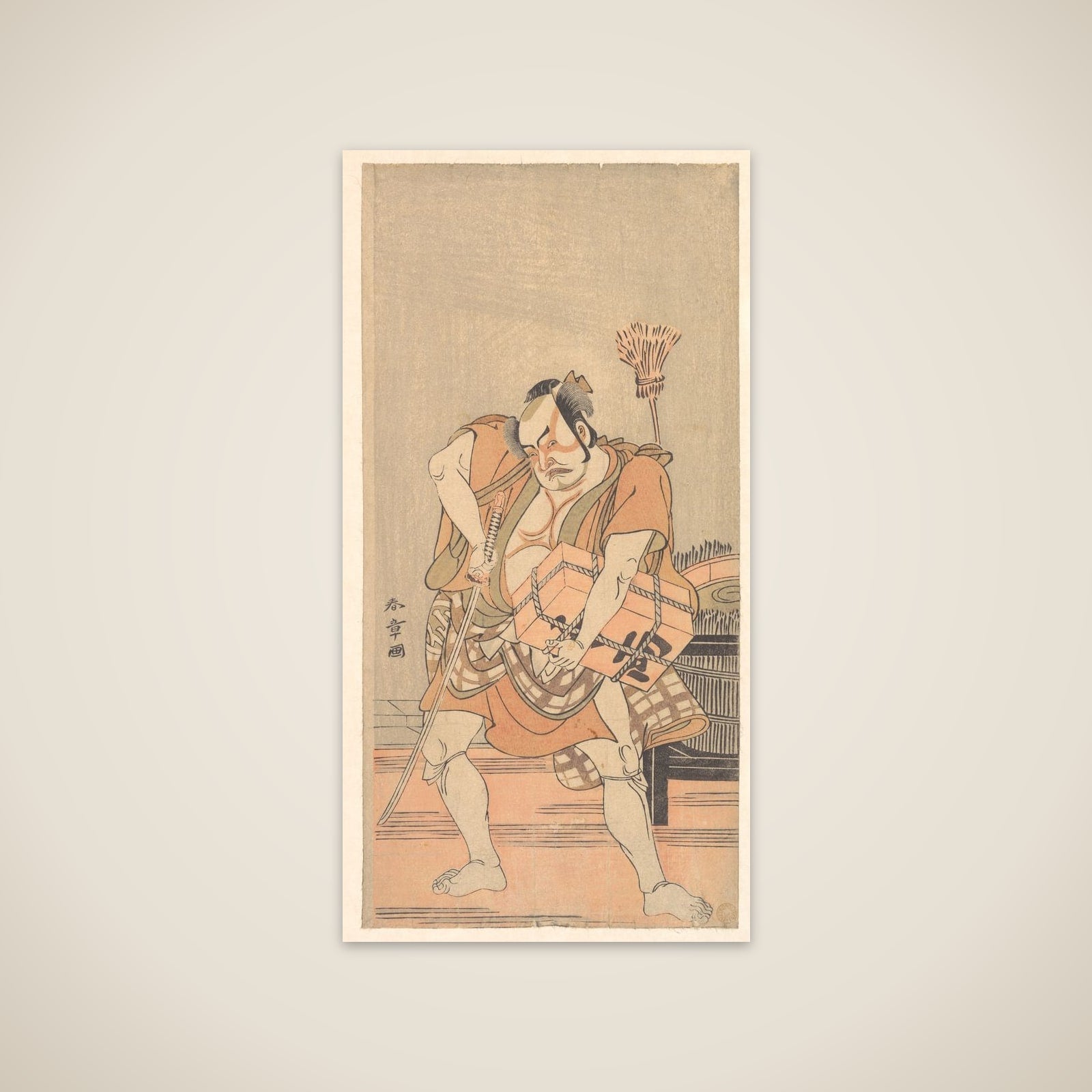 The Actor 2nd Nakamura Sukegoro as a Robber unframed print