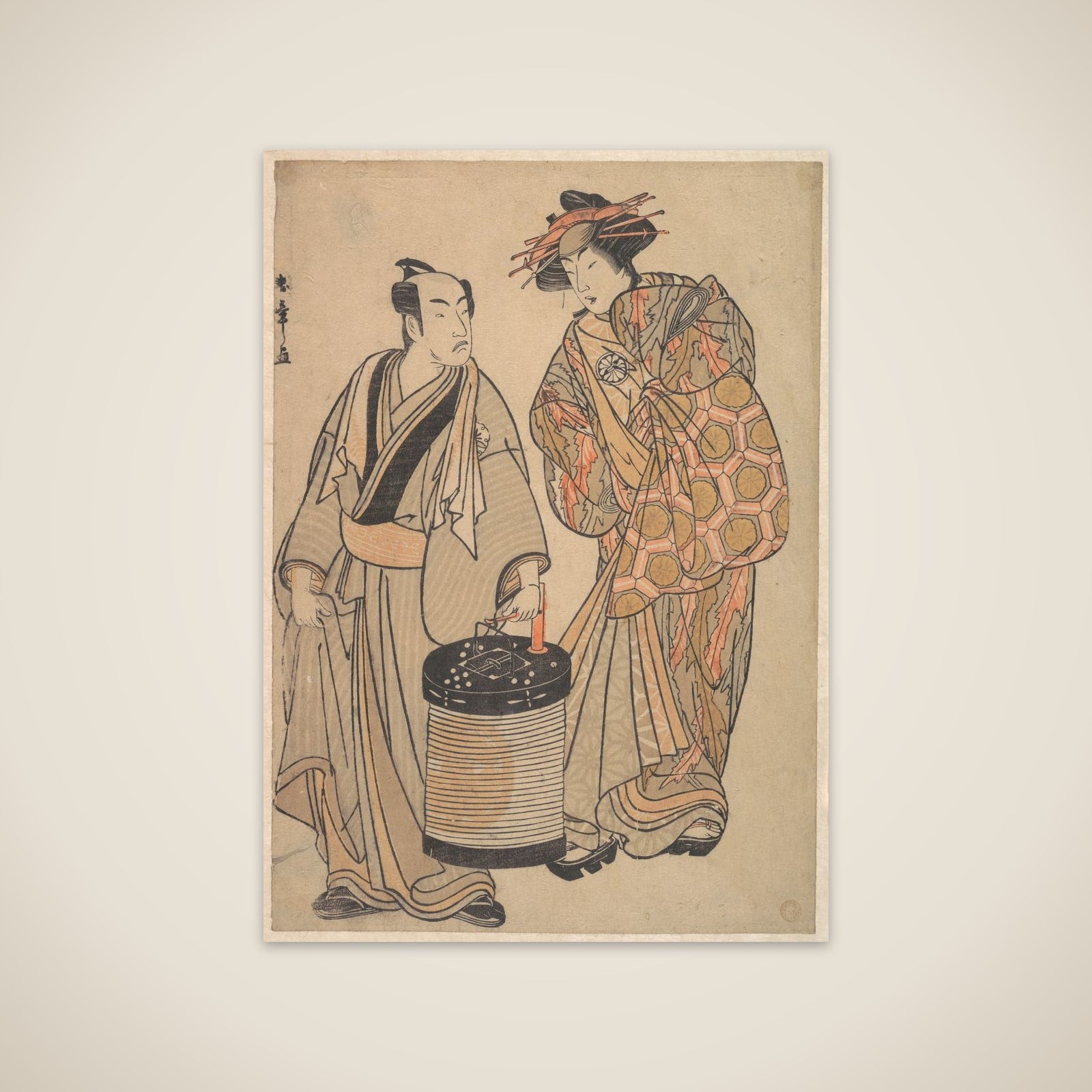 The Third Segawa Kikunojo as an Oiran unframed print