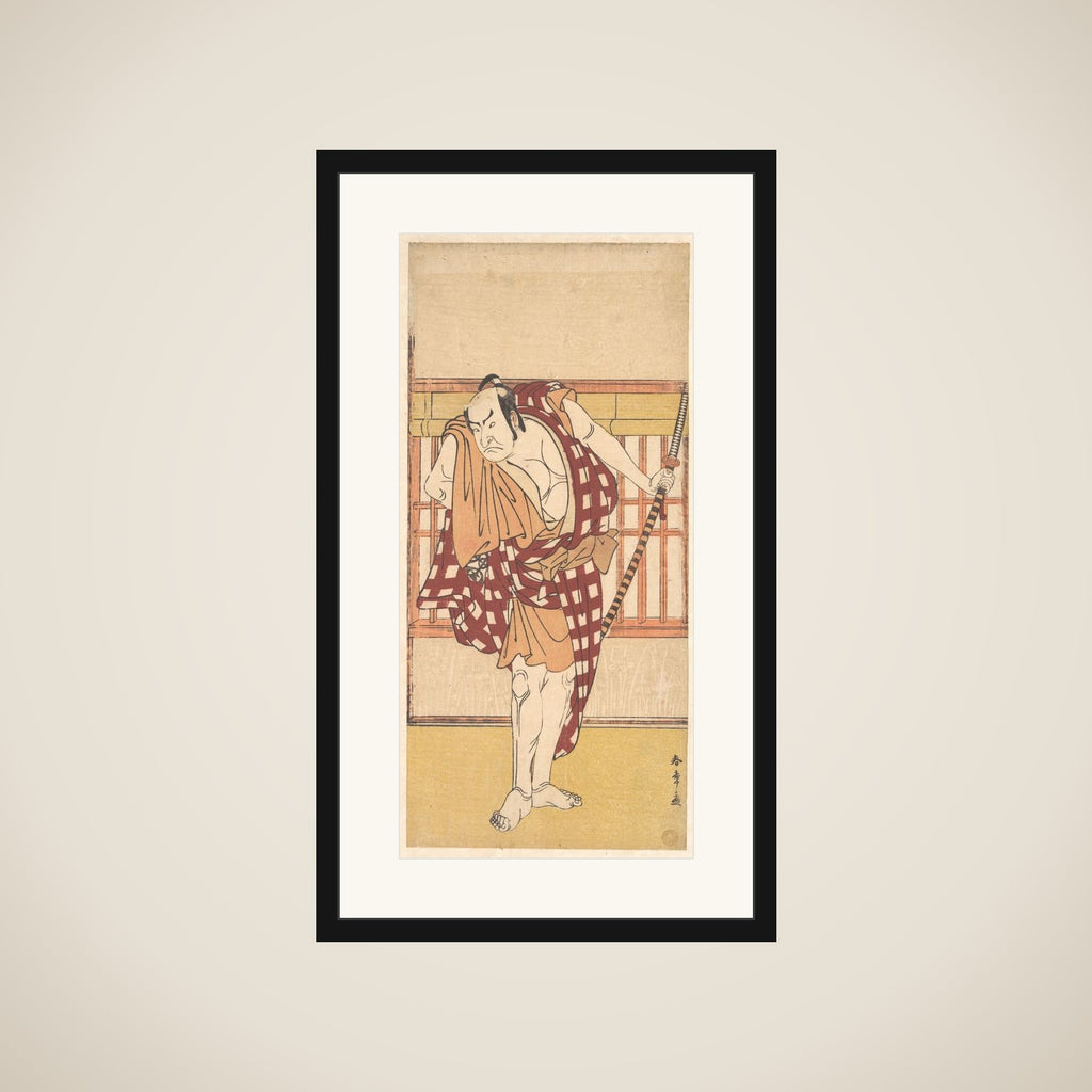 The Actor Nakamura Nakazo as a Kyokaku framed