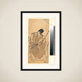 The Actor Nakamura Sukegorō II as a Samurai Disguised as a Shichō or Attendant at a Shinto Shrine framed