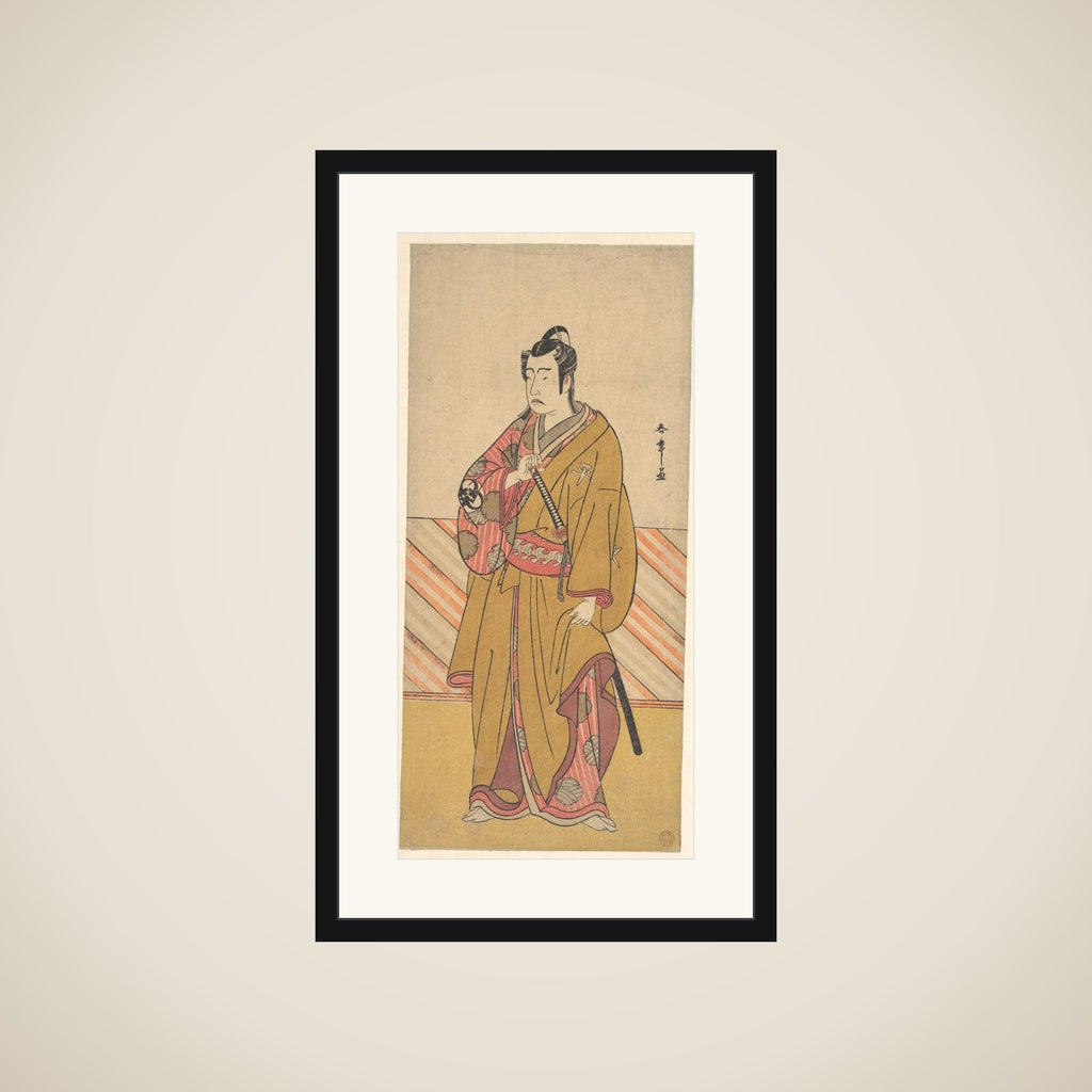 The Actor Bando Mitsugorō I as one of the Conen Otoko or Five Kyokaku framed
