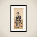 Yoshizawa Iroha as a Woman Standing on the Engawa of a House by a River framed