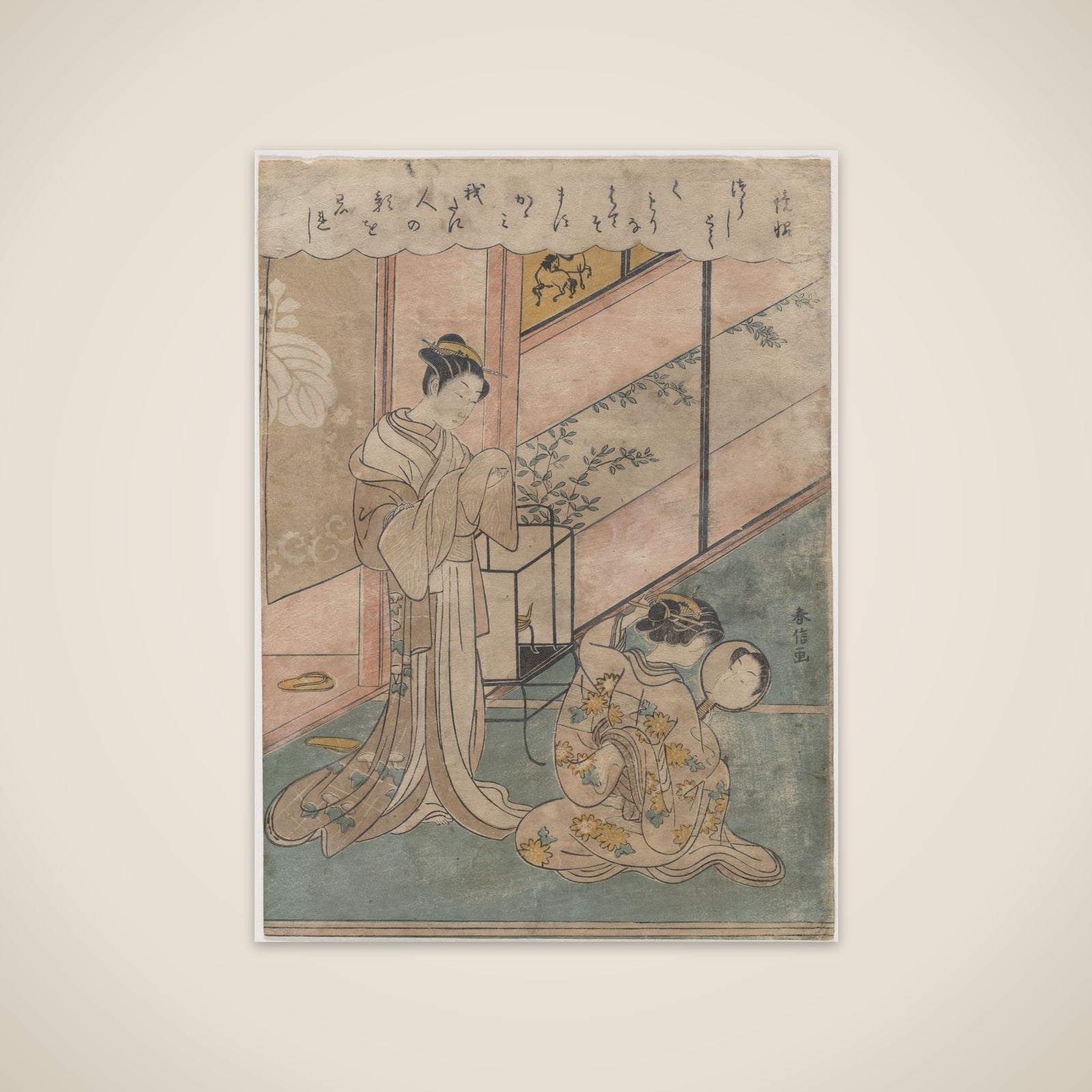 Two Ladies unframed print
