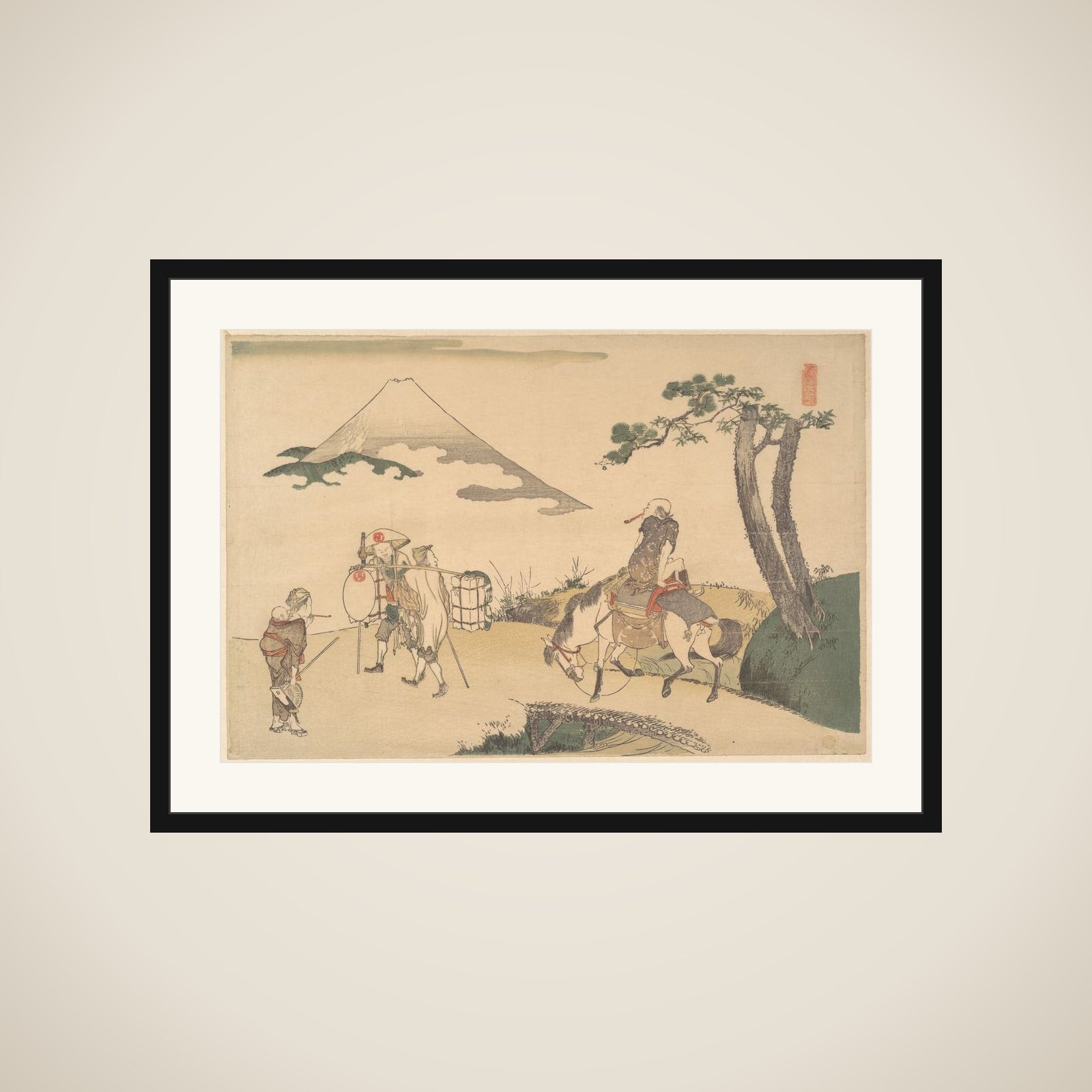 The Top of Mount Fuji framed