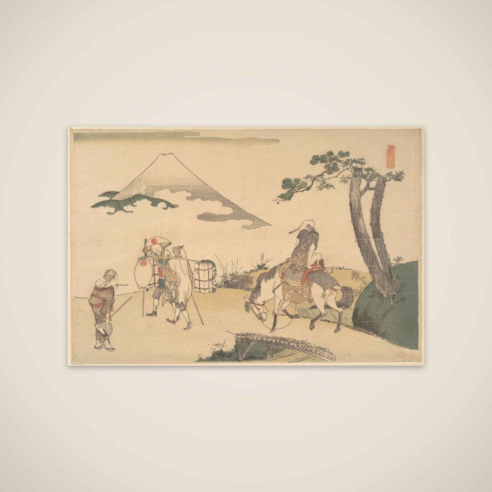 The Top of Mount Fuji unframed print