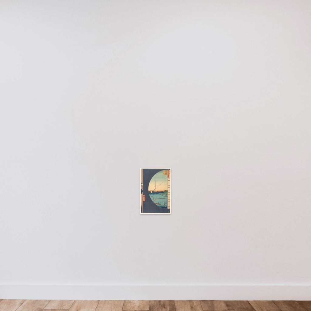 Susaki Hen-yori Suijin no Mori, Uchikawa unframed — shown to scale