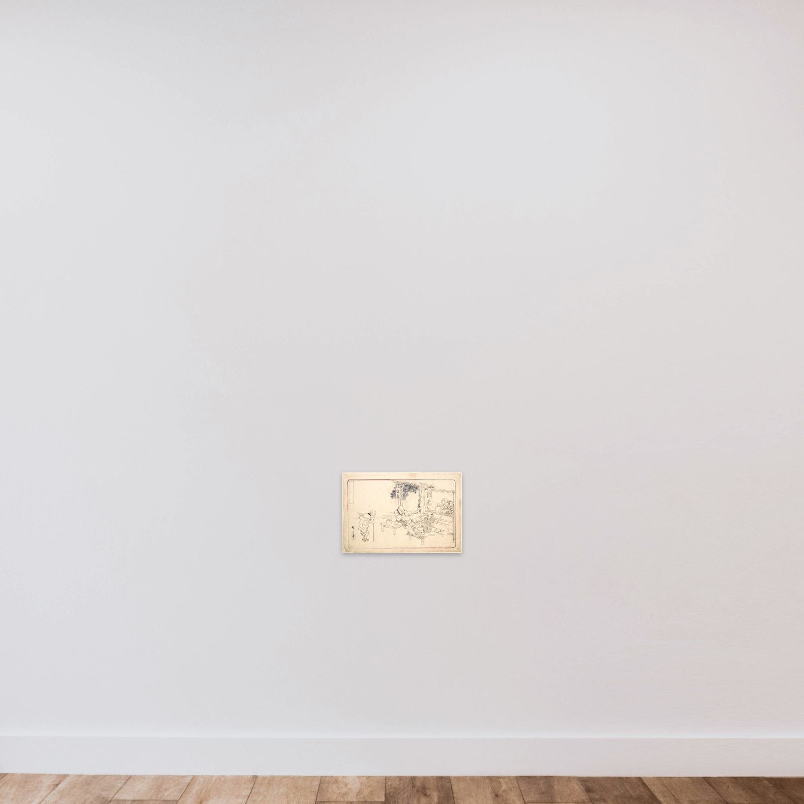 The Famous Practical Jokers Yajirobei at a Wayside Restaurant unframed — shown to scale