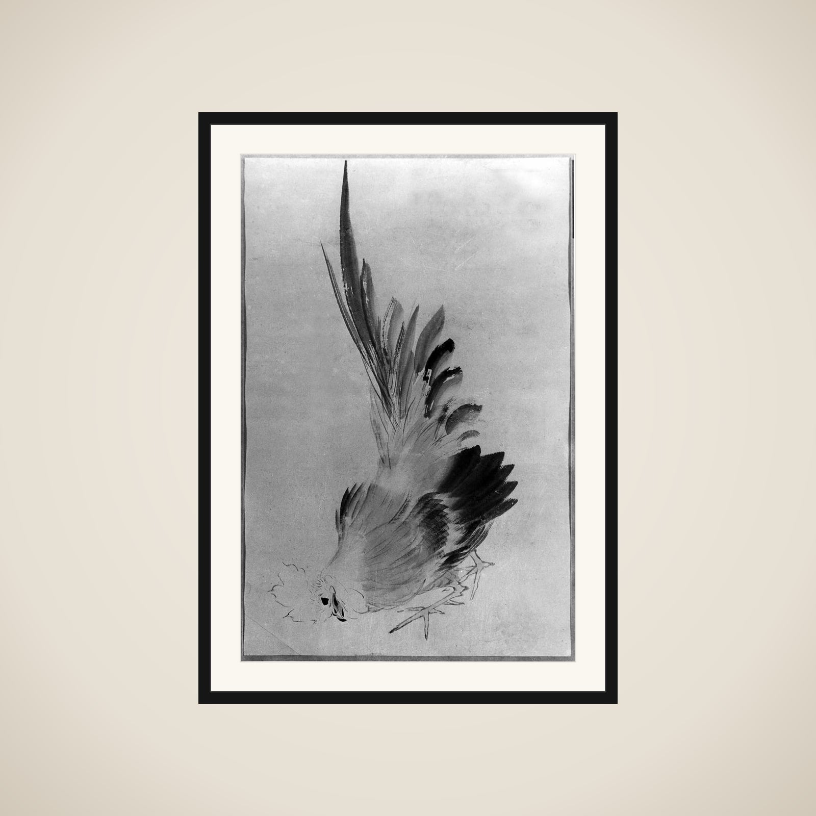 Cock framed