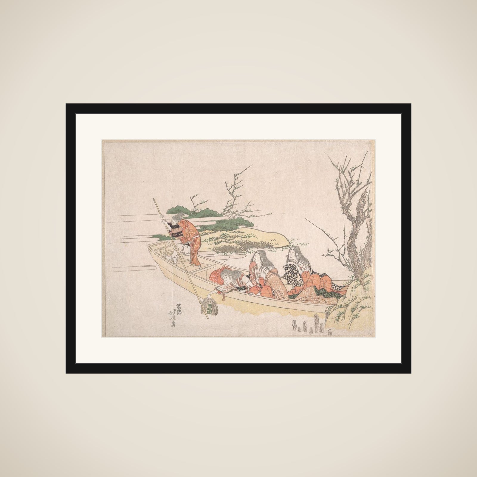 Gathering Sea-Weed framed