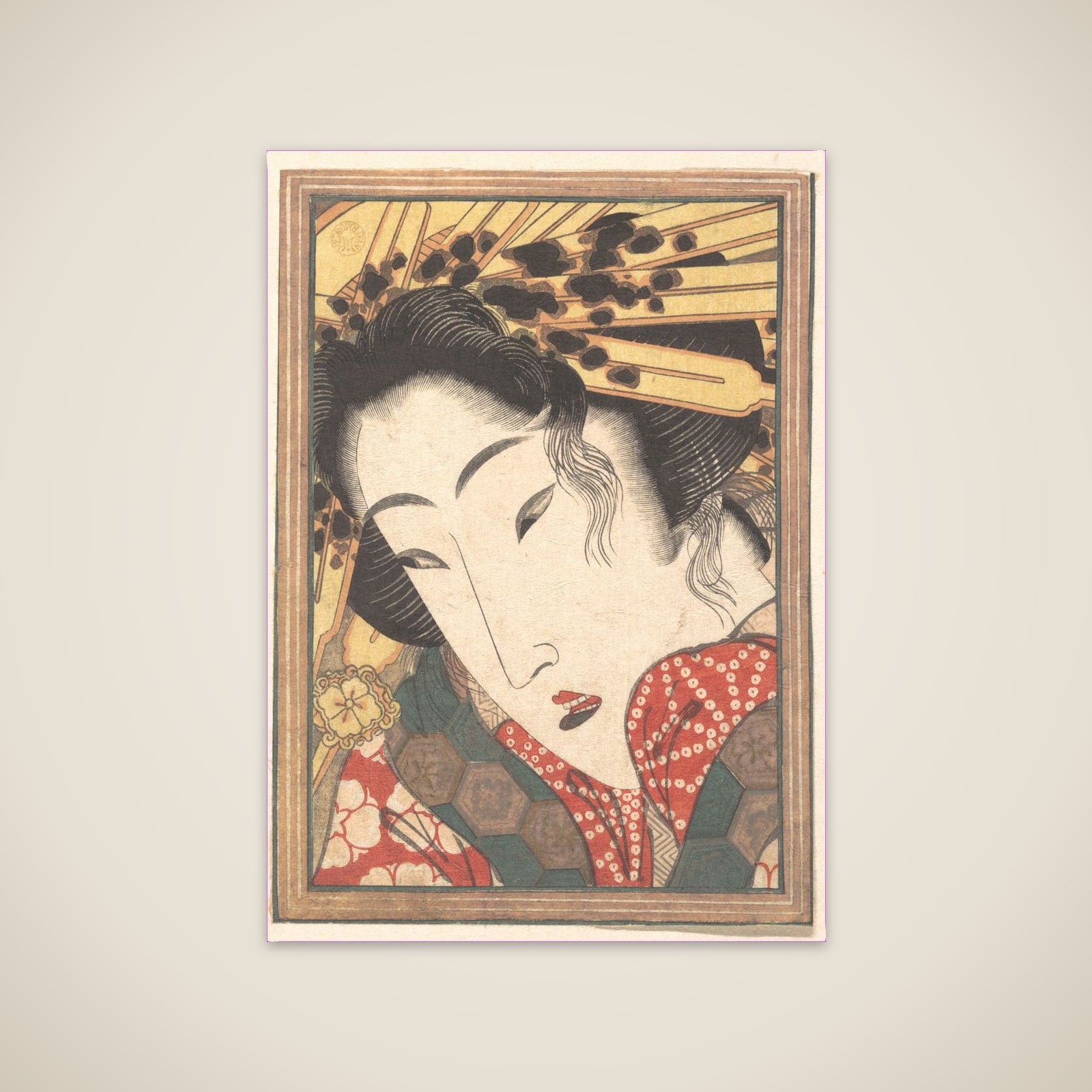 Rejected Geisha from Passions Cooled by Springtime Snow unframed print