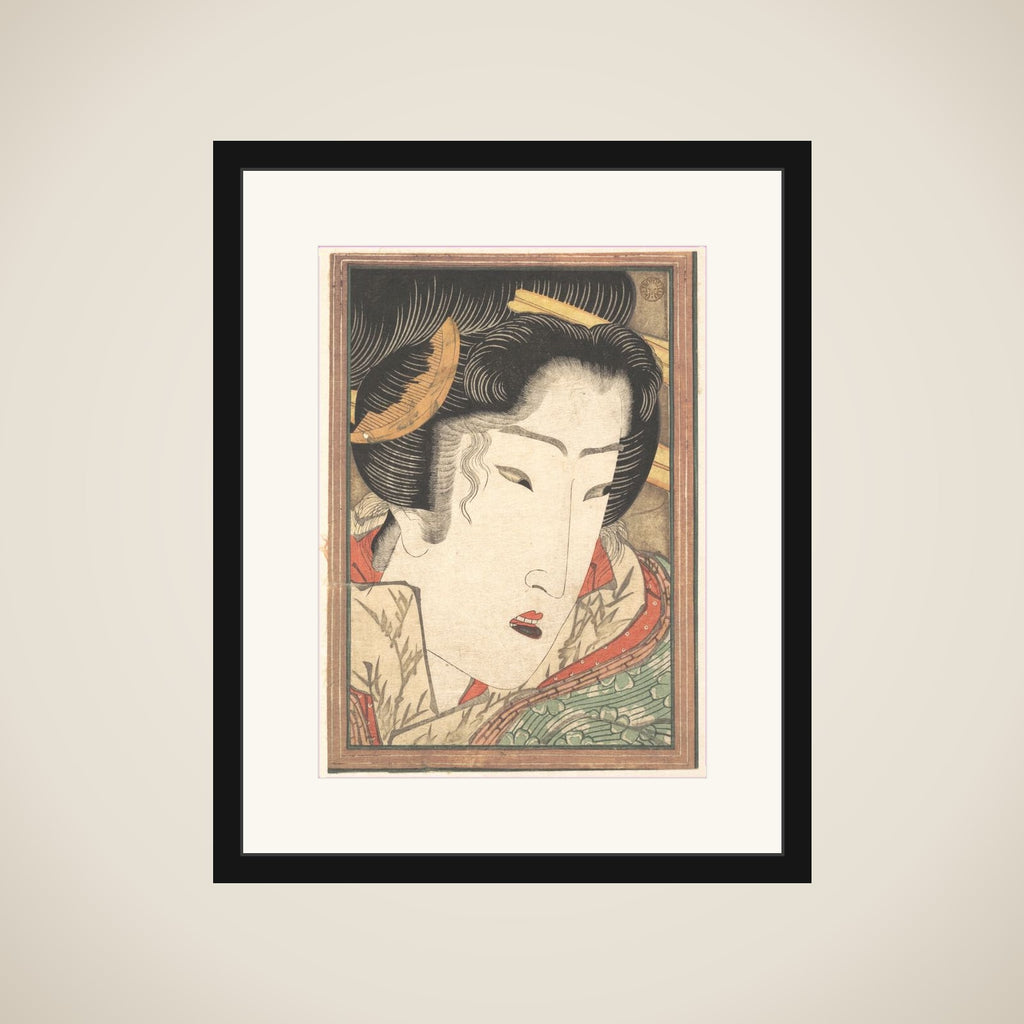 Rejected Geisha from Passions Cooled by Springtime Snow framed