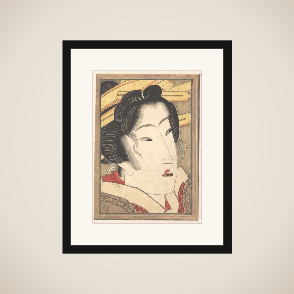 Rejected Geisha from Passions Cooled by Springtime Snow framed