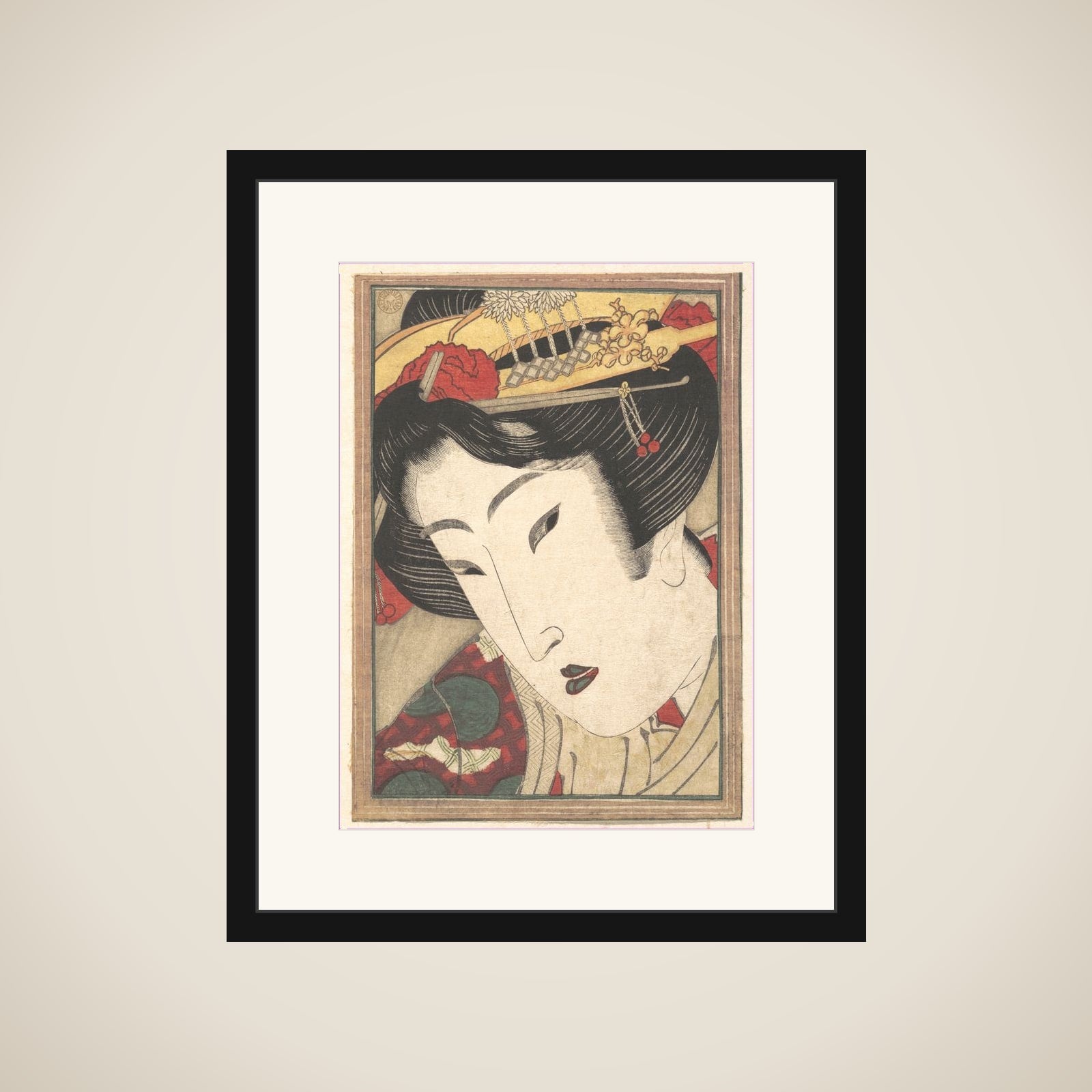 Rejected Geisha from Passions Cooled by Springtime Snow framed