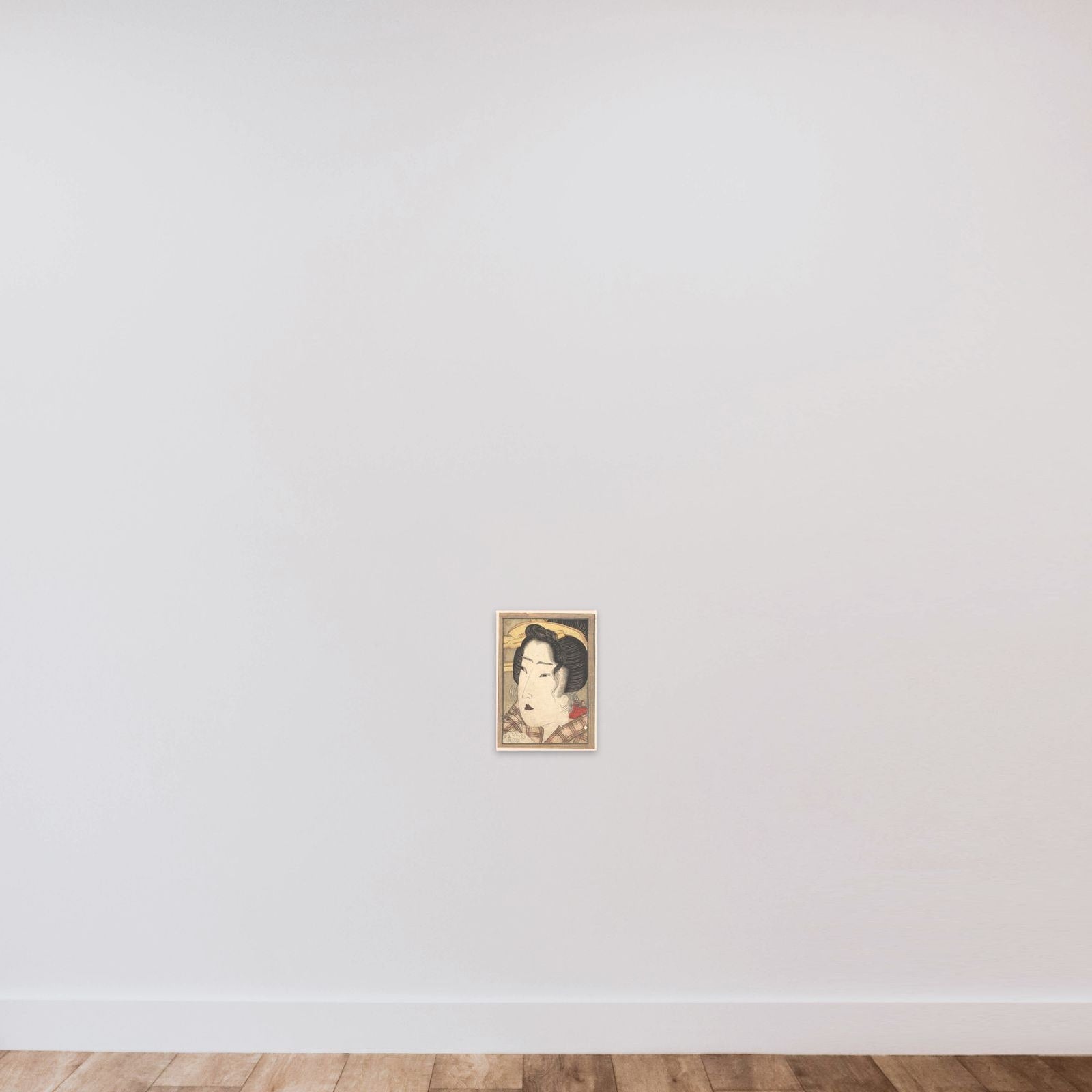 Head of a Beauty unframed — shown to scale