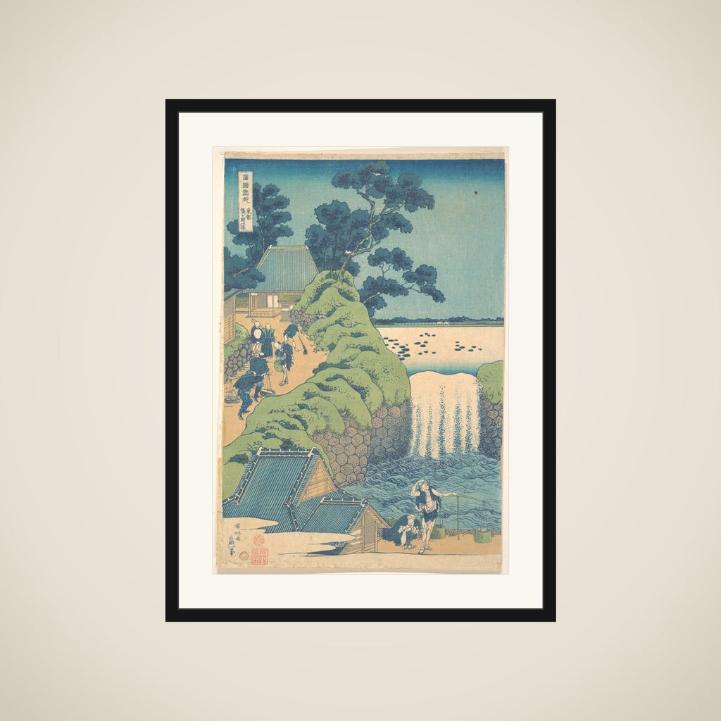 Fall of Aoiga Oka, Yedo framed
