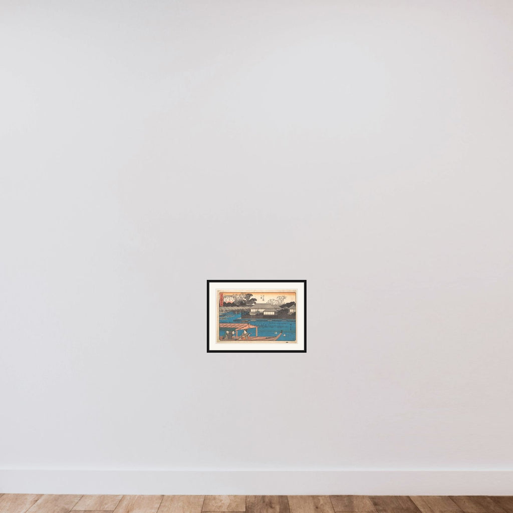 Imadobashi no Zu (Tama-Sho) framed — shown to scale