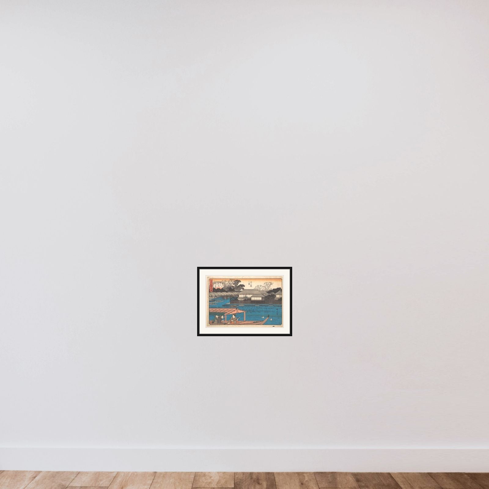 Imadobashi no Zu (Tama-Sho) framed — shown to scale