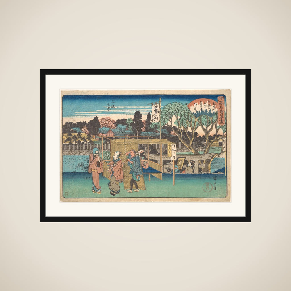 Mimeguri no Kei (Toyoha-ya) framed