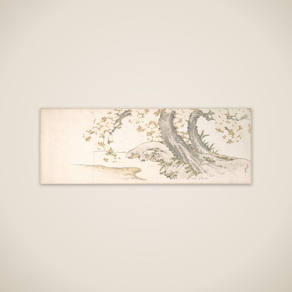 Blossoming Cherry Trees by a Stream unframed print