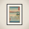 Fuji from Miura, Sagami (Soshu Miura no Kaijo), from the series Thirty-six Views of Mount Fuji (Fugaku sanjūrokkei) framed