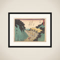 Nissaka; Sayo no Naka Yama, pass in the Bayo Mountains framed