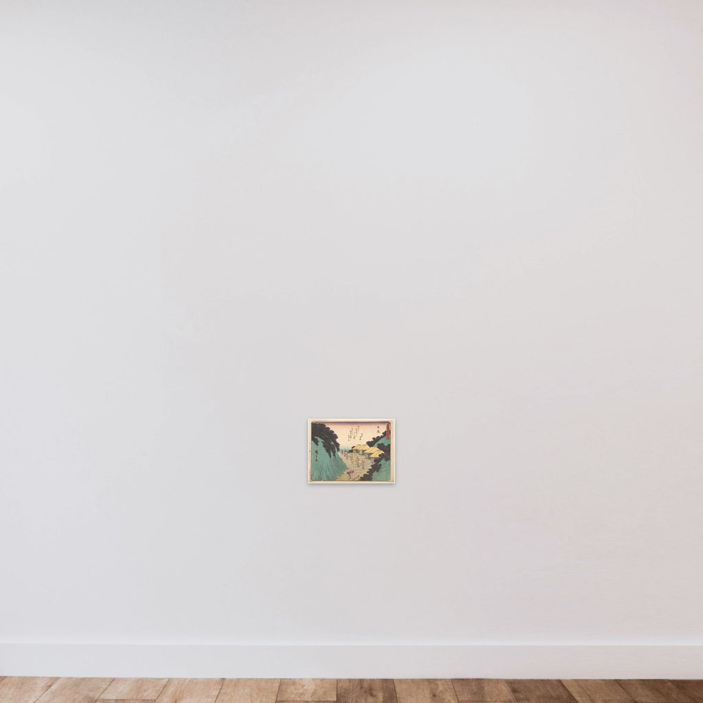 Nissaka; Sayo no Naka Yama, pass in the Bayo Mountains unframed — shown to scale