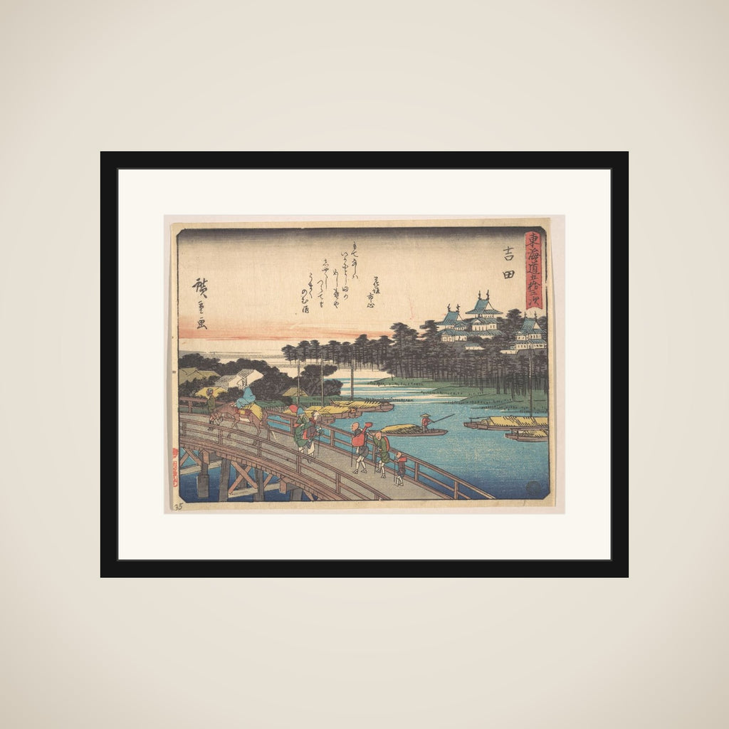Yoshida; Toyokawa-Bashi, Toyokawa Bridge framed