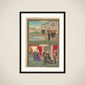 Example of Peaceful Empire – Museum, Congratulatory Palace Visit (Kōkoku Taihei Kagami – Hakubutsukan, Sanga) framed